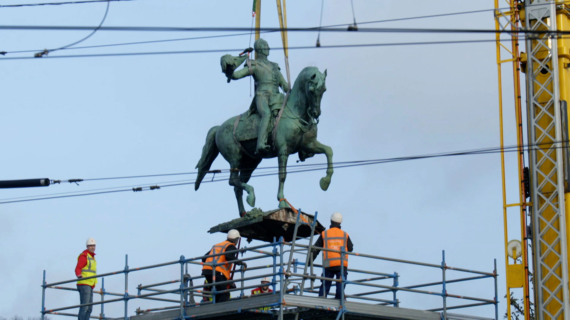 Het standbeeld van koning Willem II