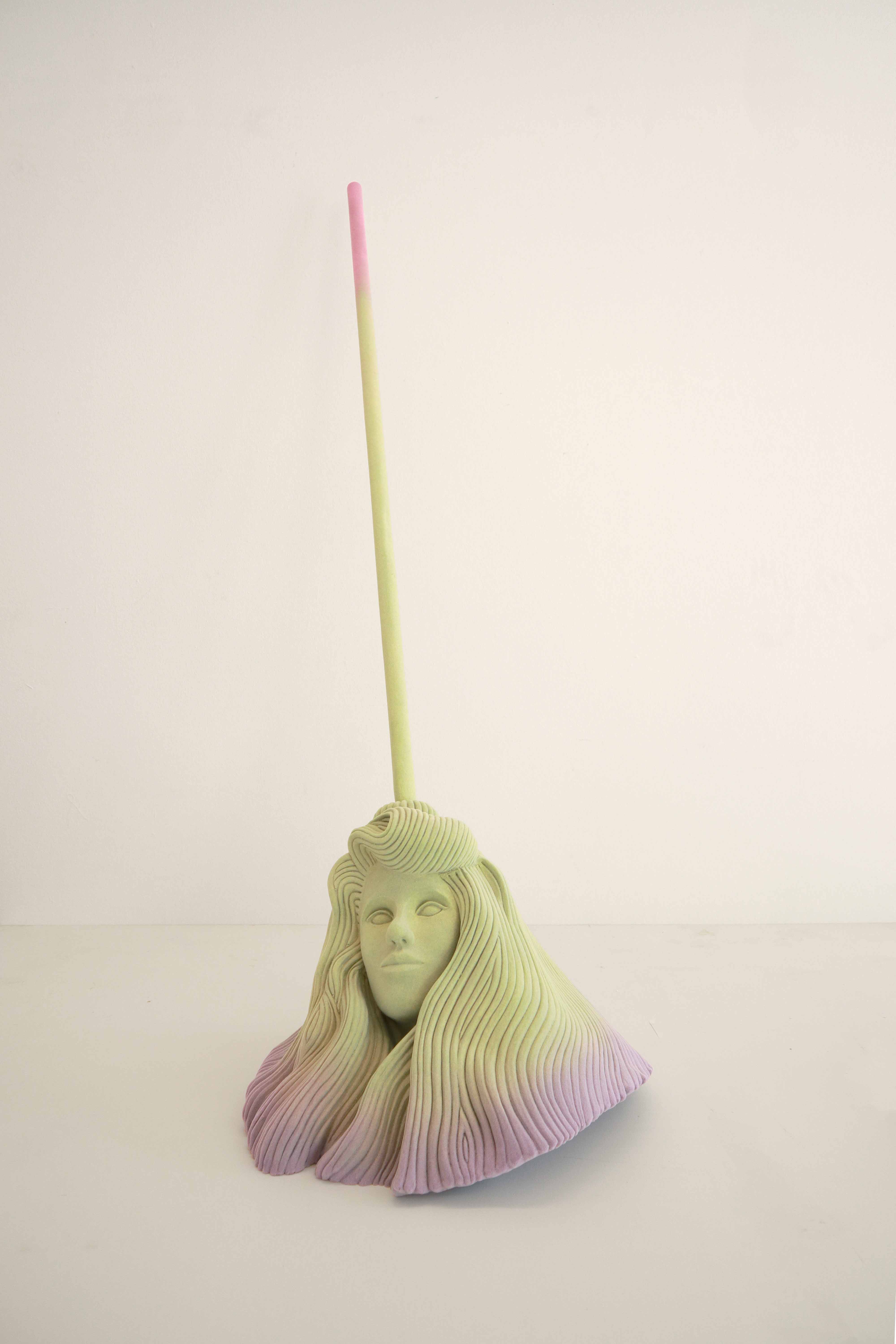 Vera Gulikers, Rest, Routine, Cleanliness (Moppie), 2024 Flock en epoxy, Collectie kunstenaar