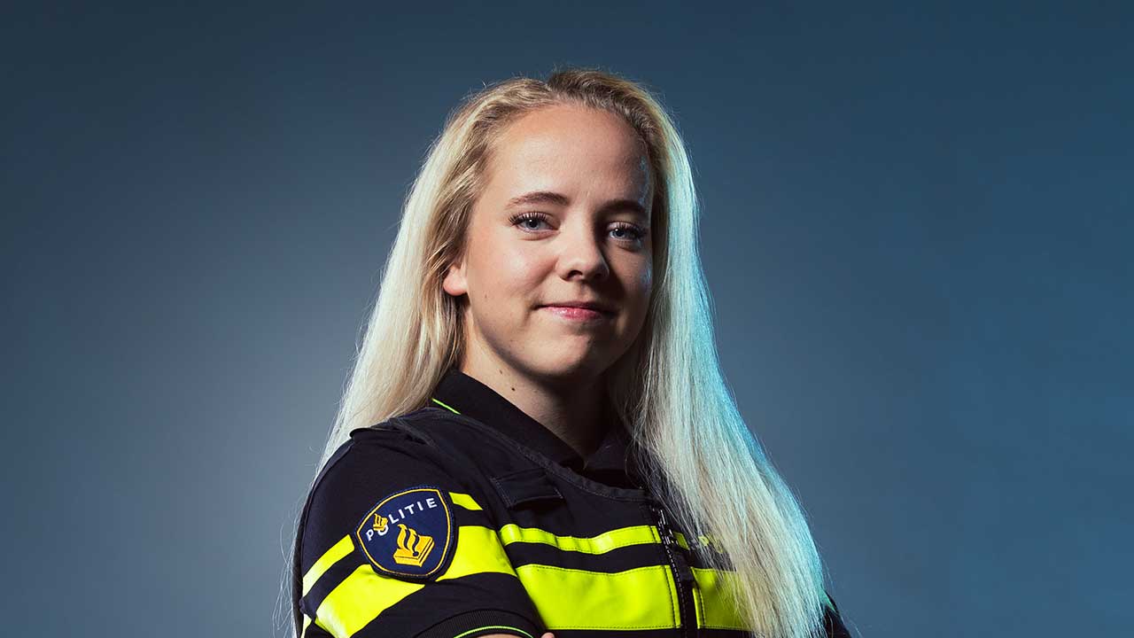 Sanne is student aan de politieacademie