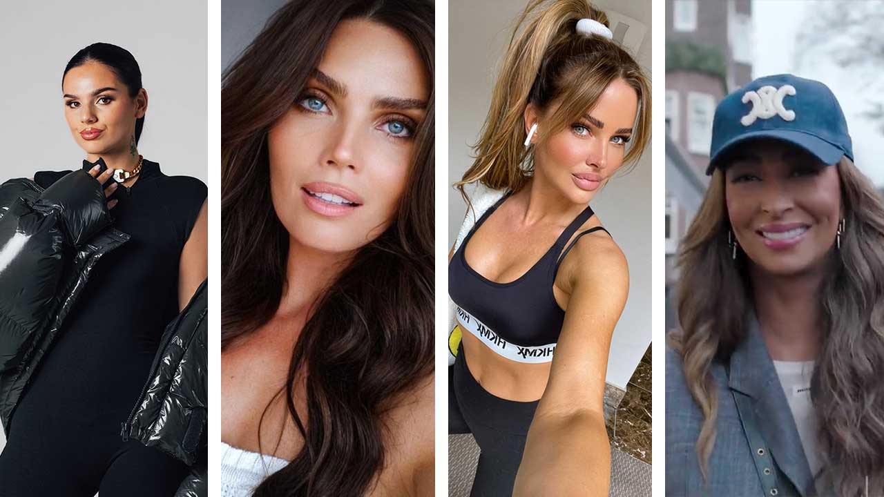 Famke, Kim, Sylvia en Maria in Who's that girl