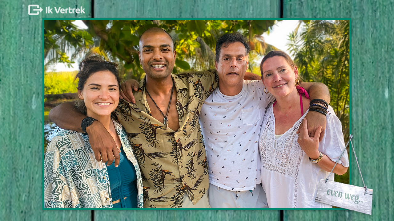 Estee, Taif, Erik en Brigitte