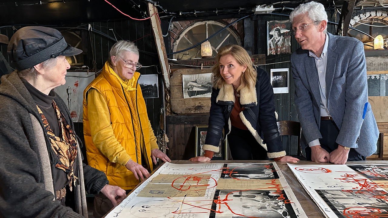 Lotti en Joke Heyboer, Marieke Uildriks en Willem de Winter