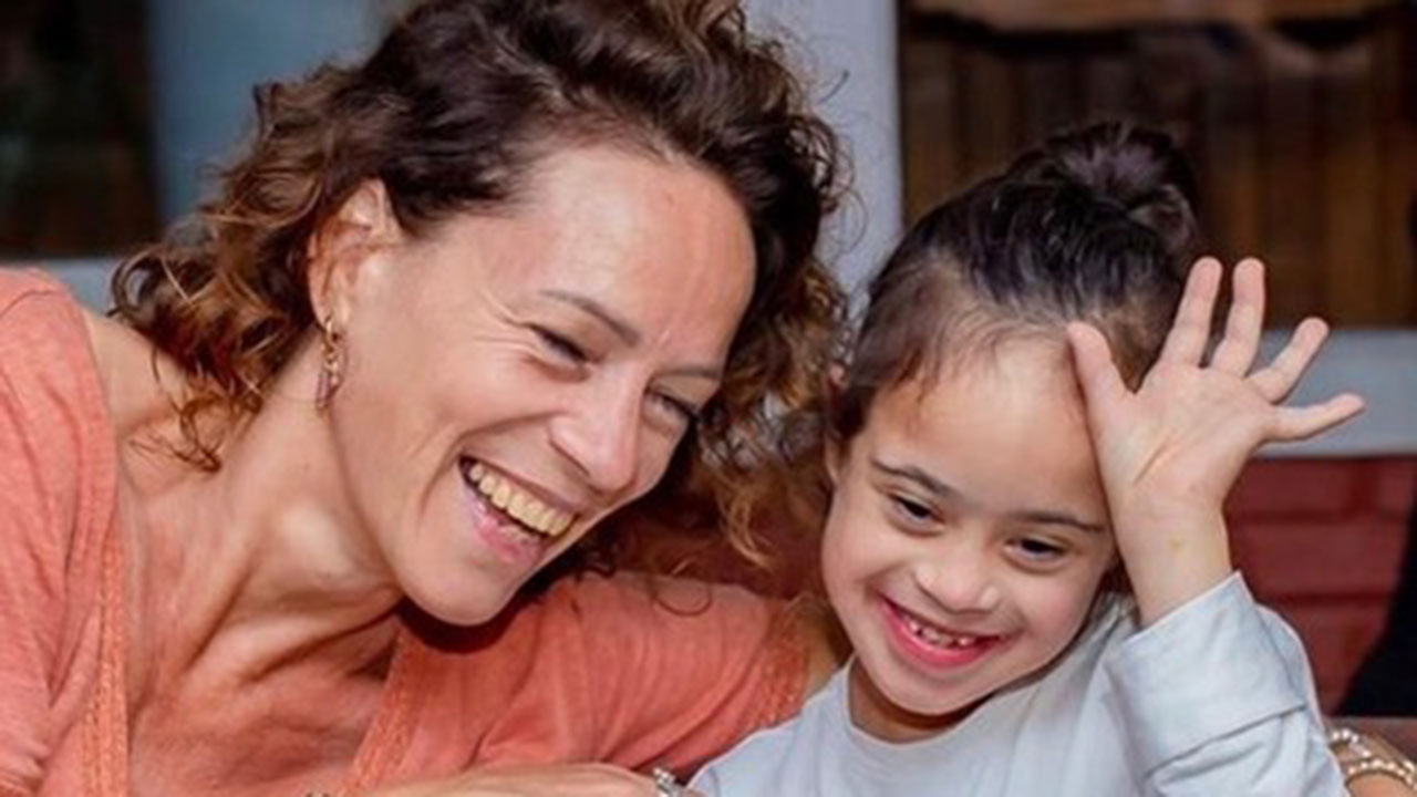 Hilde en haar zoontje Kiran