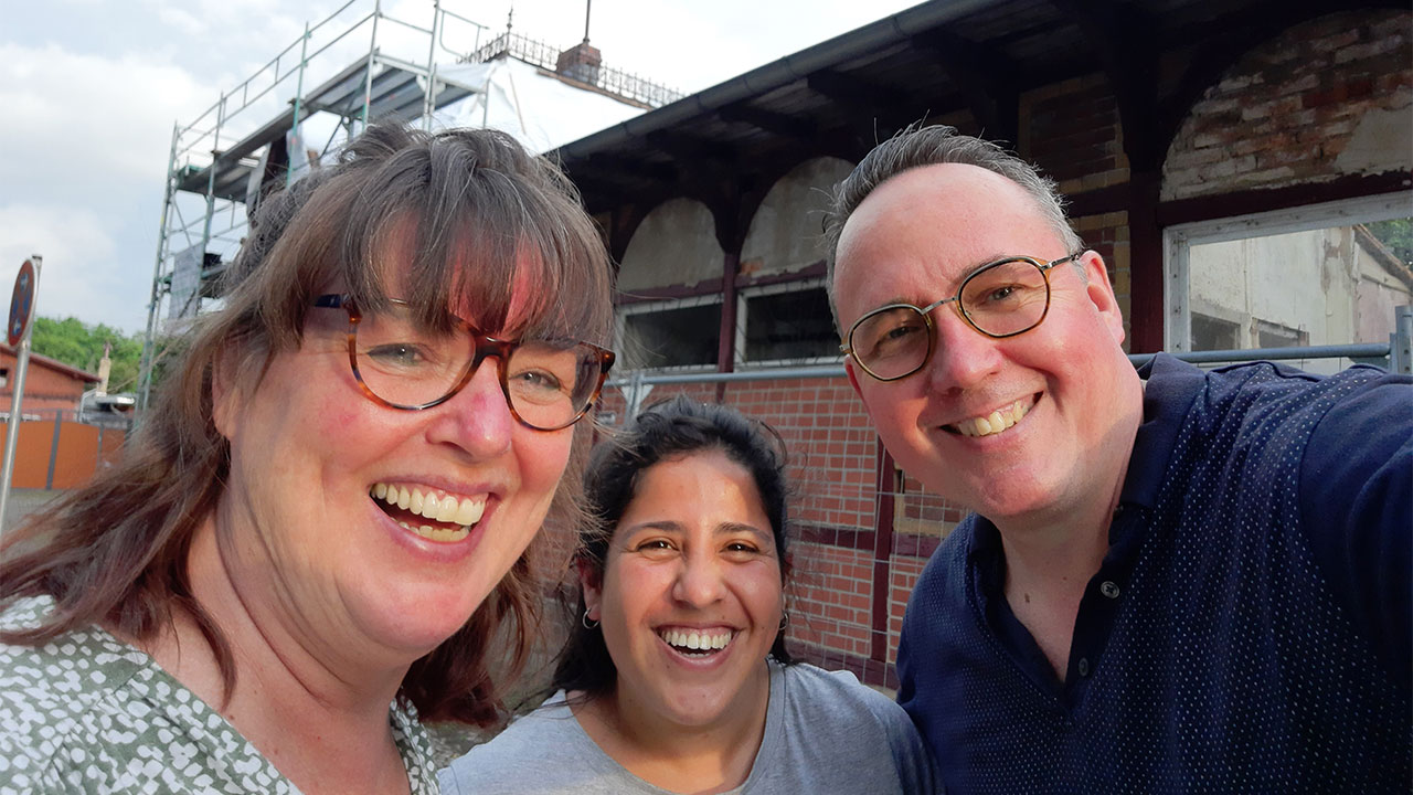 Edward en Ingrid met vrijwilliger