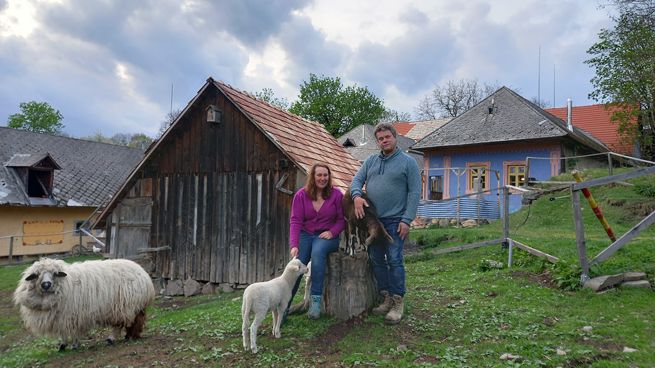 Mark en Margo met hun dieren