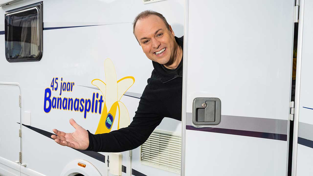 Frans Bauer in de Bananasplit camper