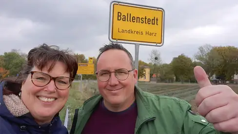 Edward en Ingrid in Ballenstedt