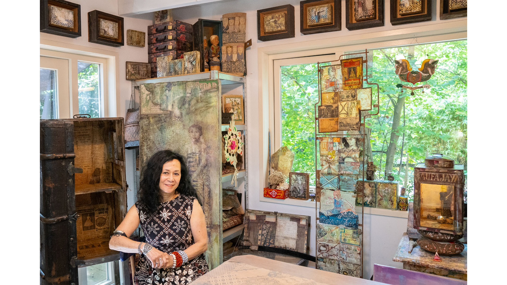 Shelly Lapré in Haar Atelier