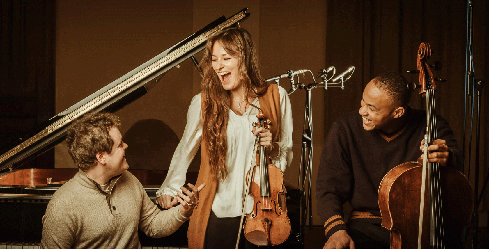 Nicola Benedetti, Sheku Kenneh-Mason en Benjamin Grosvenor