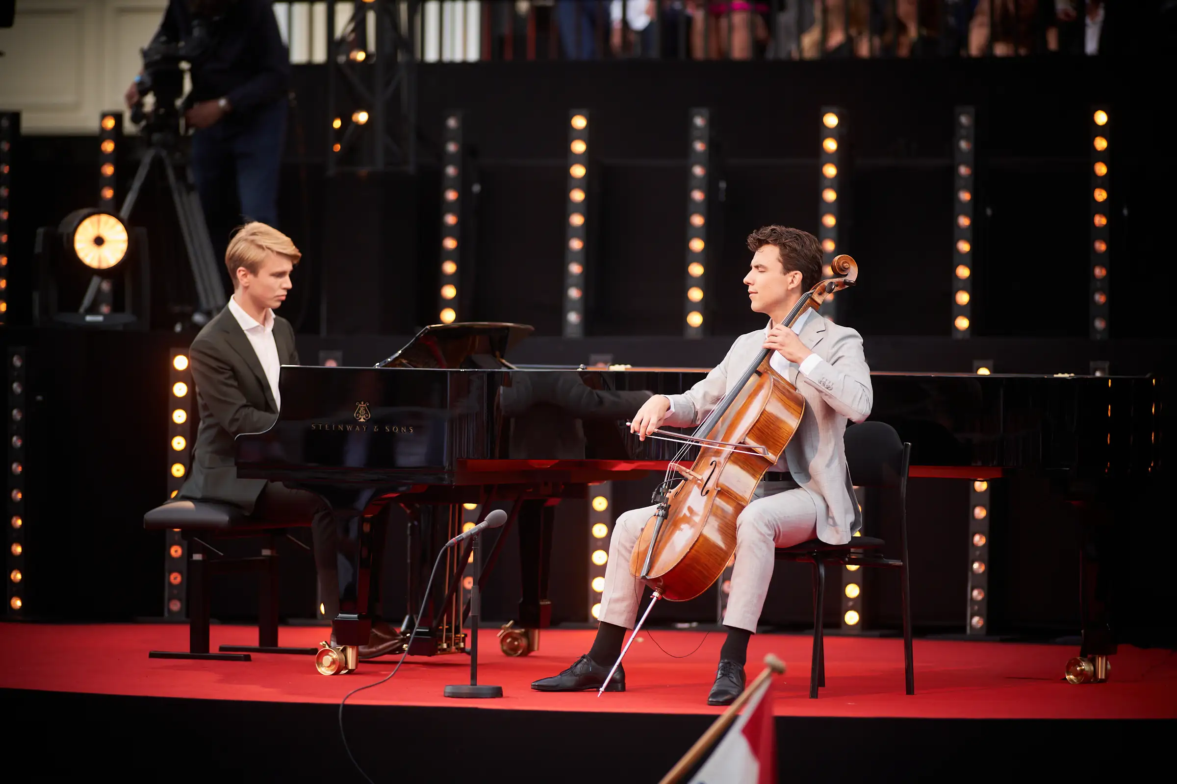 Anton Spronk tijdens het Prinsengrachtconcert 2023